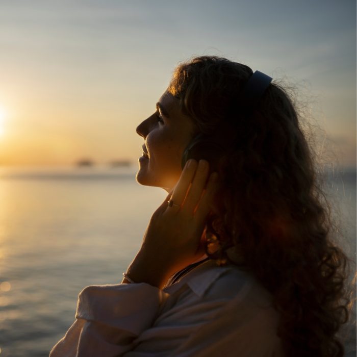 image of a calm woman
